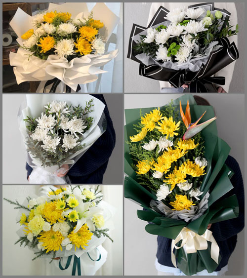 山西晋中介休市连福镇东杨屯村白事花束代送